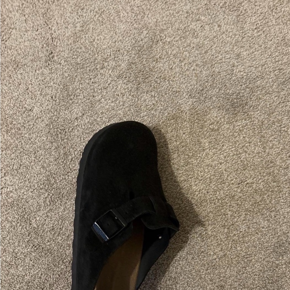 Birkenstock boston clogs Black Suede Men's Sandal